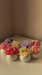 Floral Pot Candle qandeelofficial