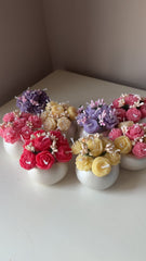 Floral Pot Candle qandeelofficial