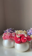 Floral Pot Candle qandeelofficial