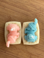 Sleeping Baby Angel Candle (Blue-Pink-Red-Purple) qandeelofficial