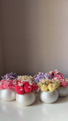 Floral Pot Candle qandeelofficial